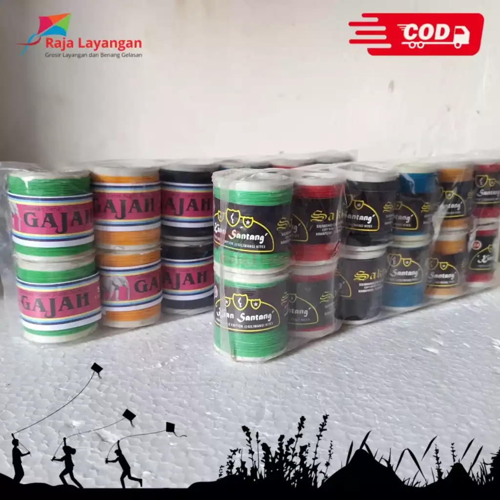 Raja Layangan – Benang Gelasan Snap CK [Grosir]