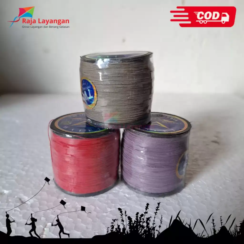 Raja Layangan – Benang Gelasan Wallet Biru Bogel